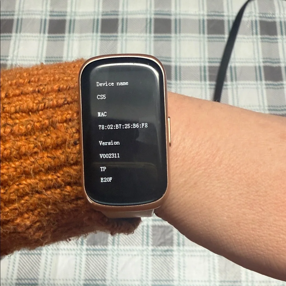 Elegant Gold Smartwatch with Floral Display
